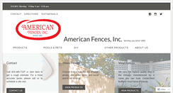 Desktop Screenshot of americanfences.net
