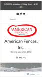Mobile Screenshot of americanfences.net